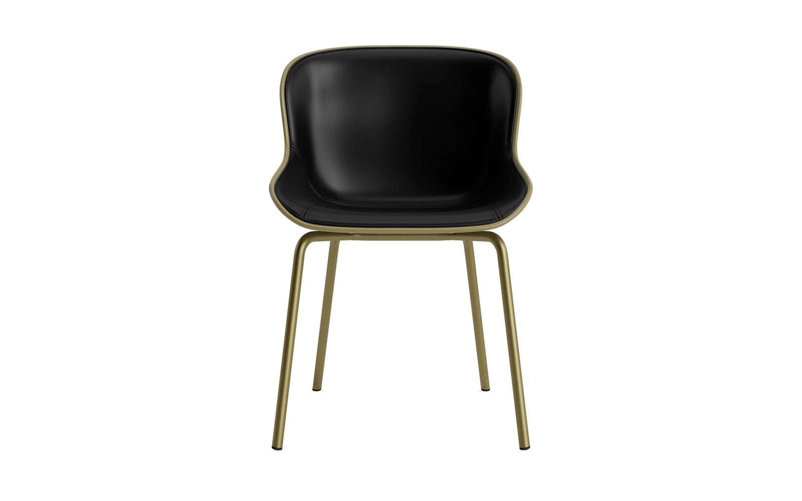 Moderner Hyg Stuhl von Normann Copenhagen in Olivengrün mit komfortablem Frontpolster – perfektes Möbelstück für zeitgemäße Einrichtung.