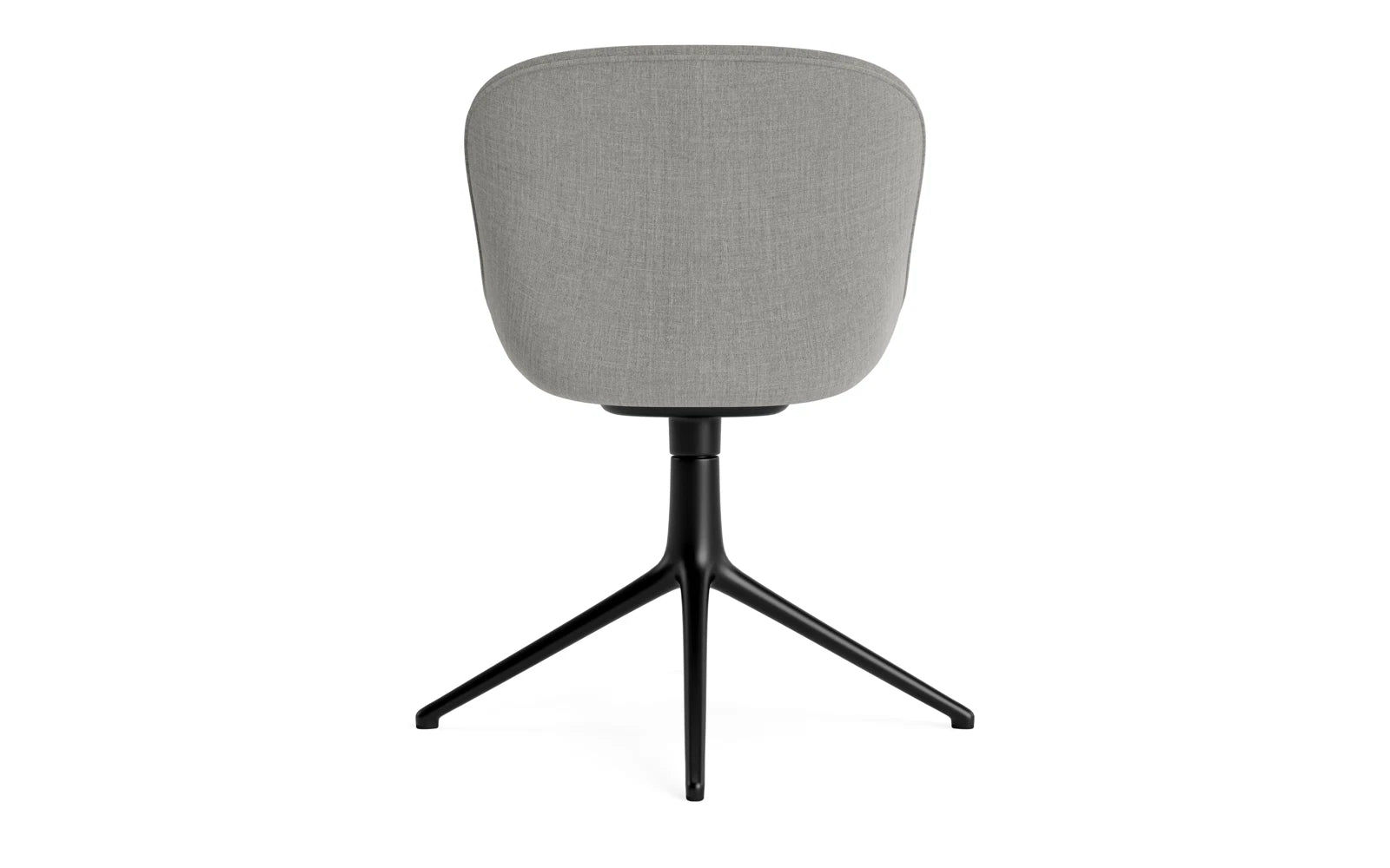 Eleganter Hyg Drehstuhl mit gepolsterter Sitzfläche in Schwarz, gefertigt von Normann Copenhagen – perfekt für stilvolle Büros und Wohnräume.