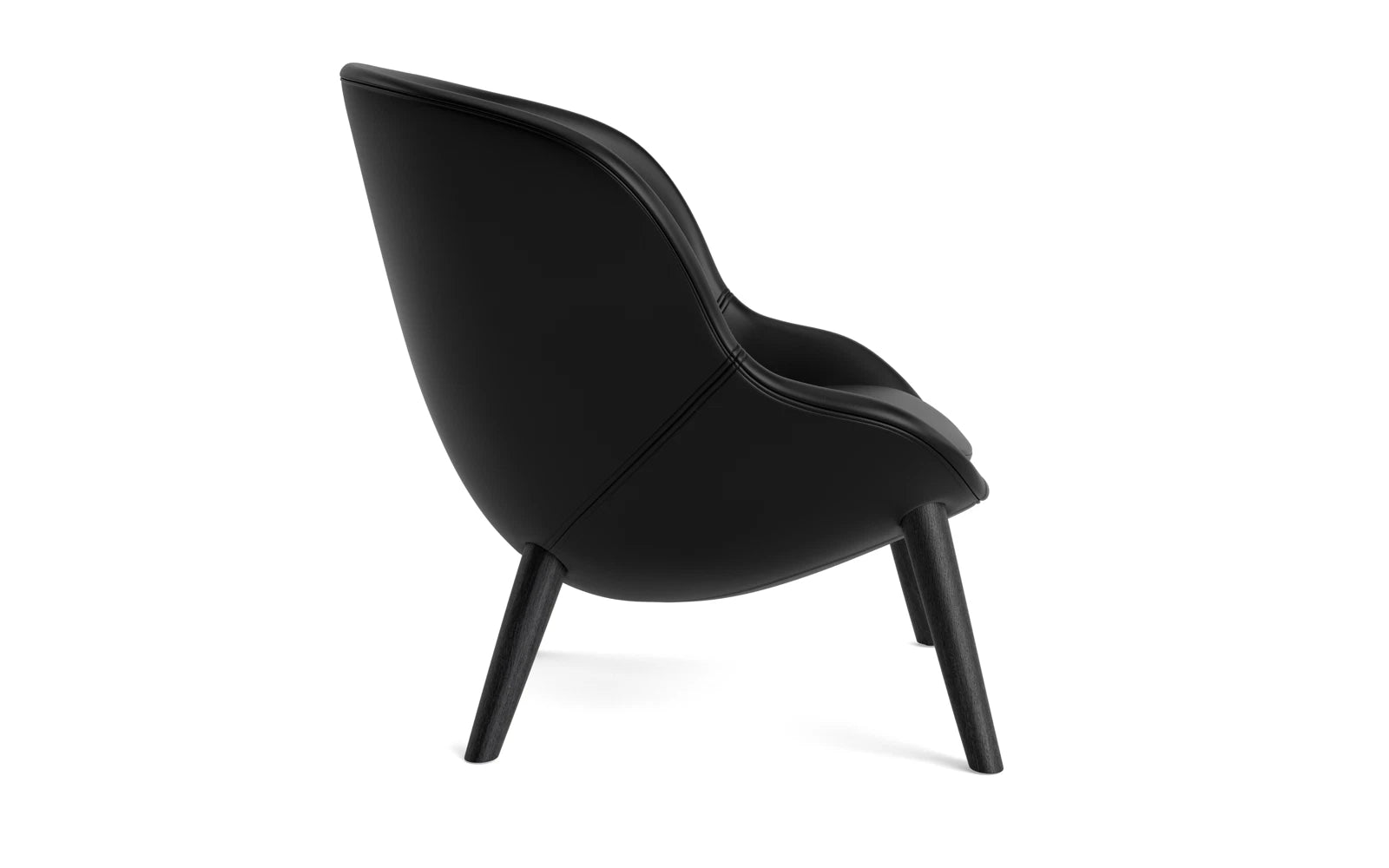 Moderner Hyg Lounge-Sessel in Schwarz und Eiche von Normann Copenhagen, perfekt für gemütliche Stunden und stilvolle Akzente in Ihrem Zuhause.