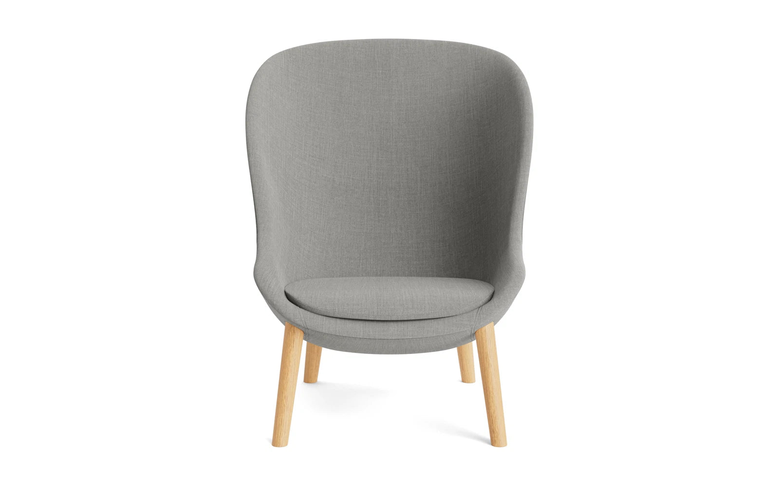 Stilvoller Hyg Lounge-Sessel Hoch aus Eiche Remix von Normann Copenhagen, perfekt für gemütliche Stunden und zeitgemäße Einrichtung.