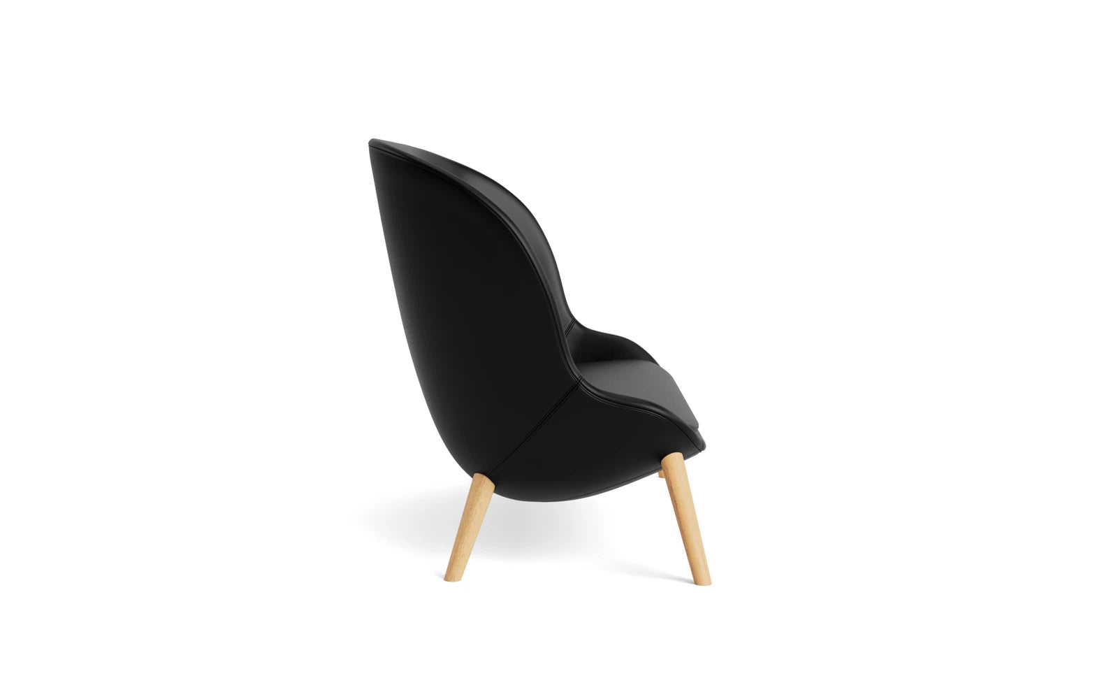 Stilvolles 2er Sofa Hyg aus schwarzer Eiche von Normann Copenhagen, perfekt für zeitgemäße Interiors und gemütliche Momente.