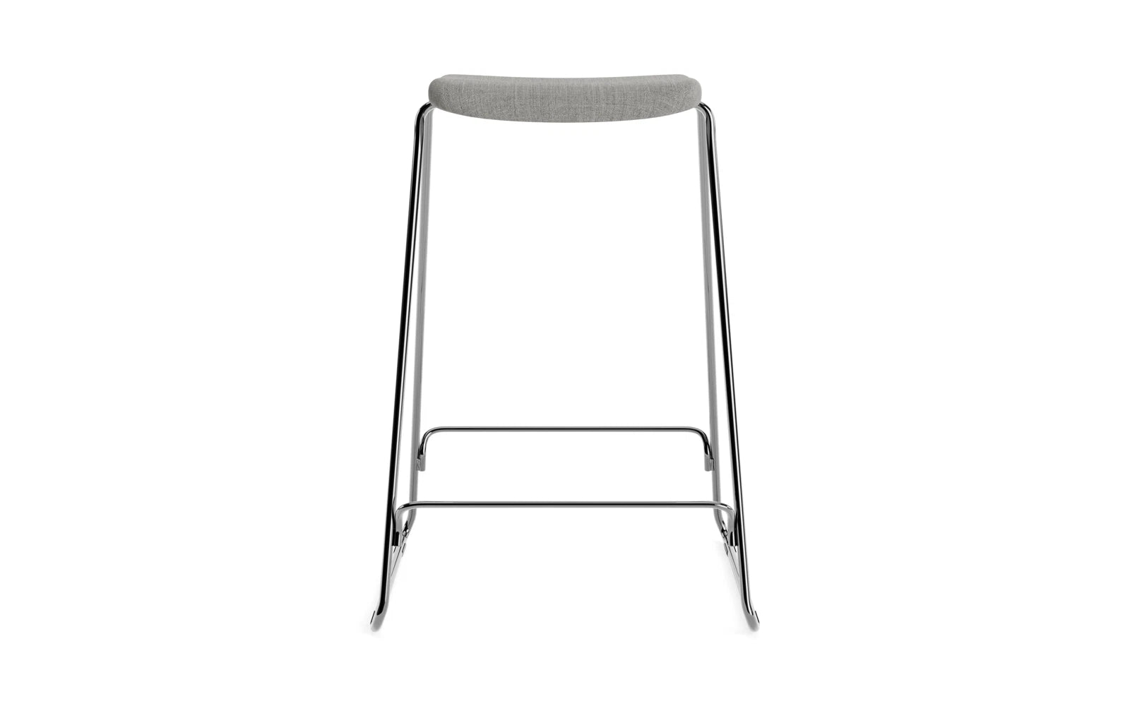Entdecken Sie den eleganten Just Barhocker 65 cm von Normann Copenhagen – gepolstert und mit einem robusten Chromgestell für zeitgemäße Akzente.