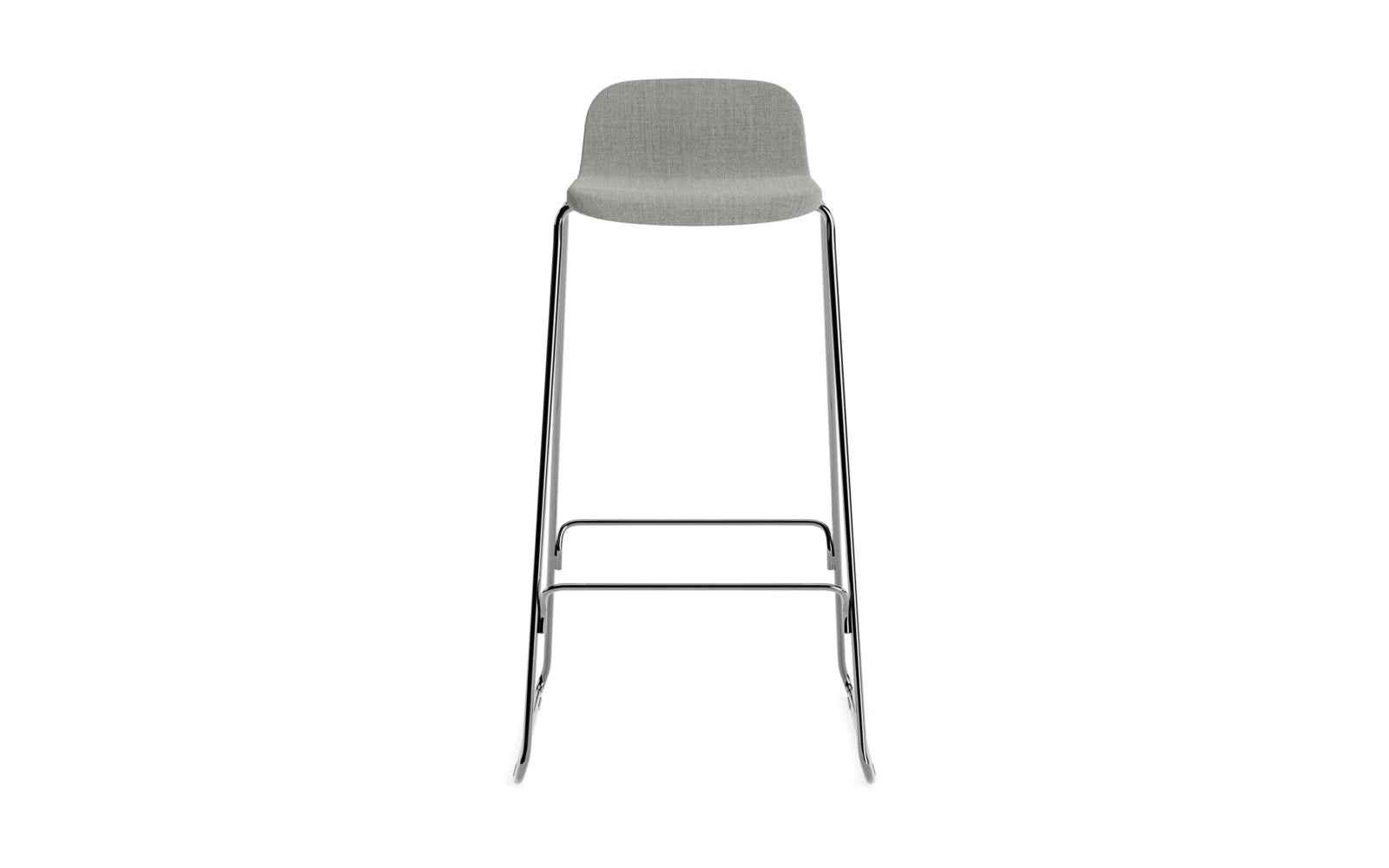 Eleganter Just Barhocker mit 75 cm Höhe und bequemer Lehne, gepolstert in stilvollem Design, ideal für jede Bar oder Küche.