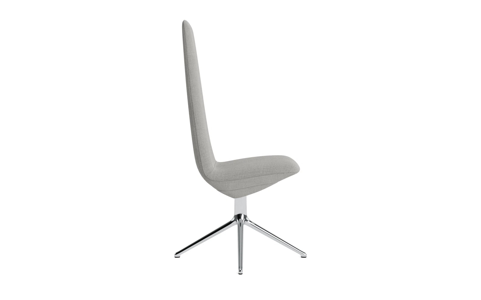 Erleben Sie den Off Chair hoch mit Drehgestell 4B Aluminium Remix von Normann Copenhagen – die perfekte Symbiose aus modernem Design und optimalem Komfort für Ihr Büro.