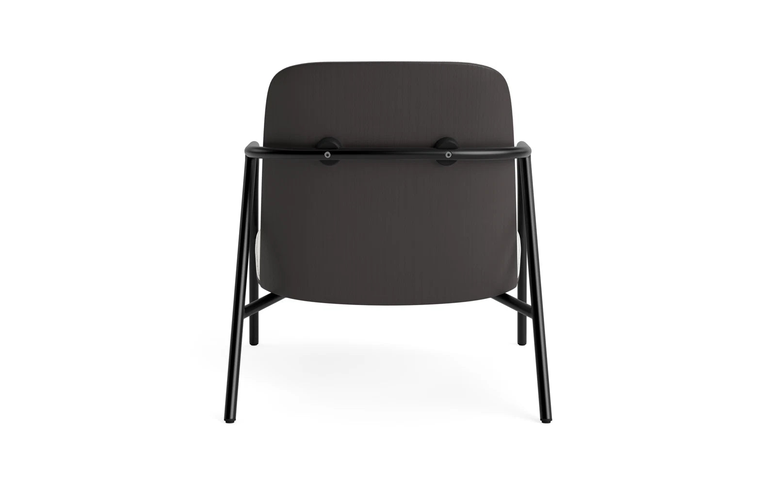 Entdecken Sie den Pad Lounge-Sessel von Normann Copenhagen: Ein stilvolles Möbelstück mit schwarzem Stahlrahmen und edler Hallingdal-Polsterung, das Komfort und modernes Design vereint.