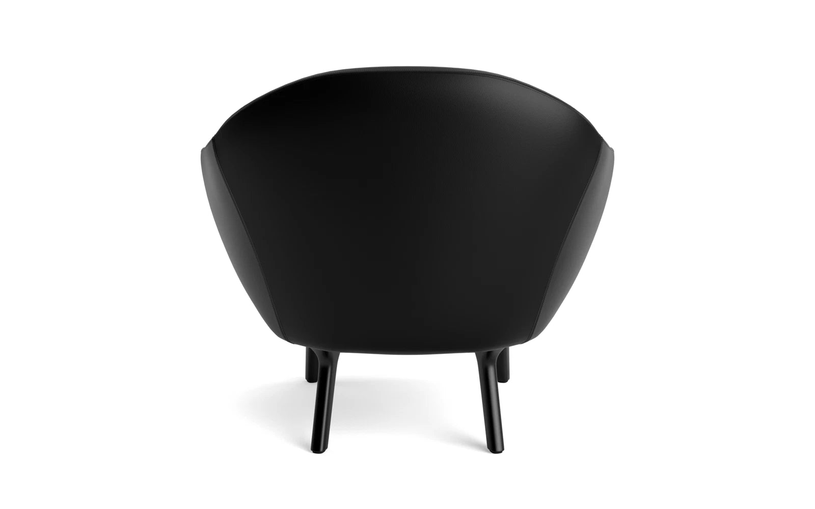 Moderner Sum Sessel in schwarzem Aluminium und hochwertigem Ultra Leder, perfekt für zeitgemäße Wohnkonzepte von Normann Copenhagen.