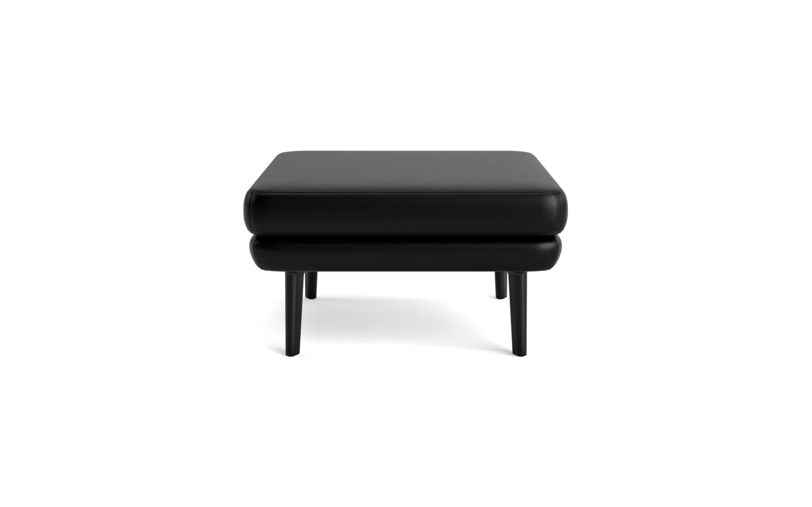 Eleganter schwarzer Sum Pouf Klein aus robustem Aluminium von Normann Copenhagen – perfekt für moderne Wohnräume und vielseitige Sitzlösungen.