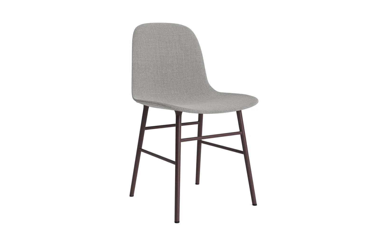 Form Stuhl gepolstert Braun Stahl Remix in Remix 133 präsentiert im Onlineshop von KAQTU Design AG. Stuhl ist von Normann Copenhagen