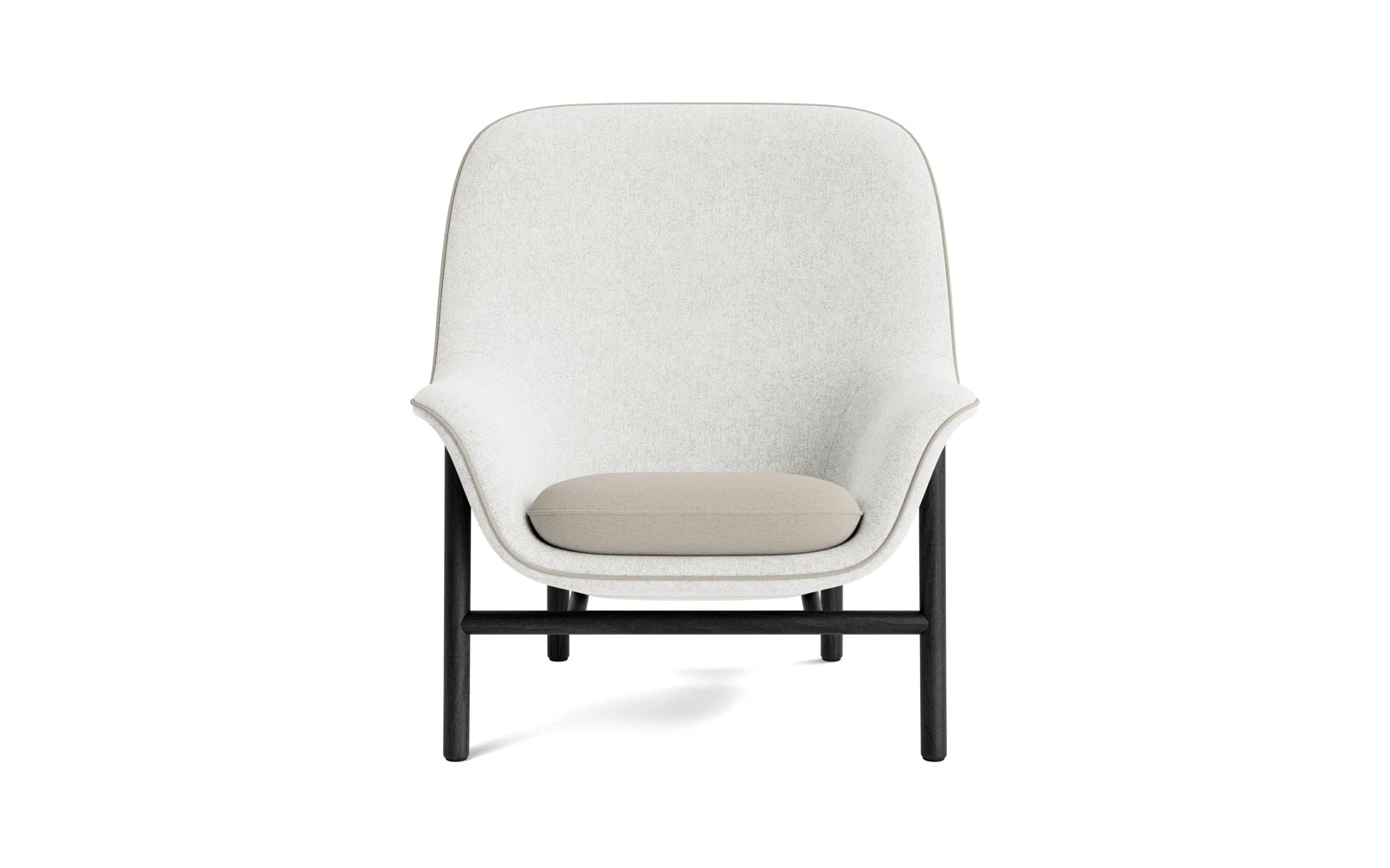 Erleben Sie den Drape Lounge-Sessel in hoch schwarzer Eiche von Normann Copenhagen: Stilvolles Design, erstklassige Materialien und unvergleichlicher Komfort für Ihr Zuhause.