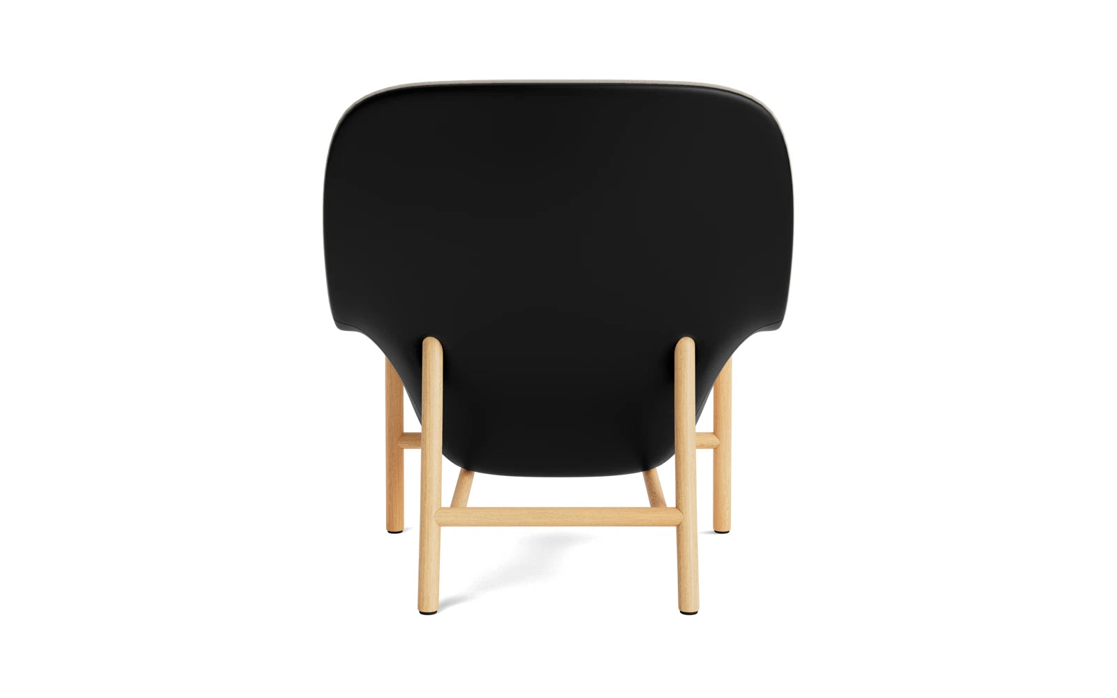 Eleganter Drape Lounge-Sessel mit Kopfstütze, gefertigt aus Eiche und hochwertigem Ultra Leder, ideal für gemütliche Stunden im modernen Ambiente.