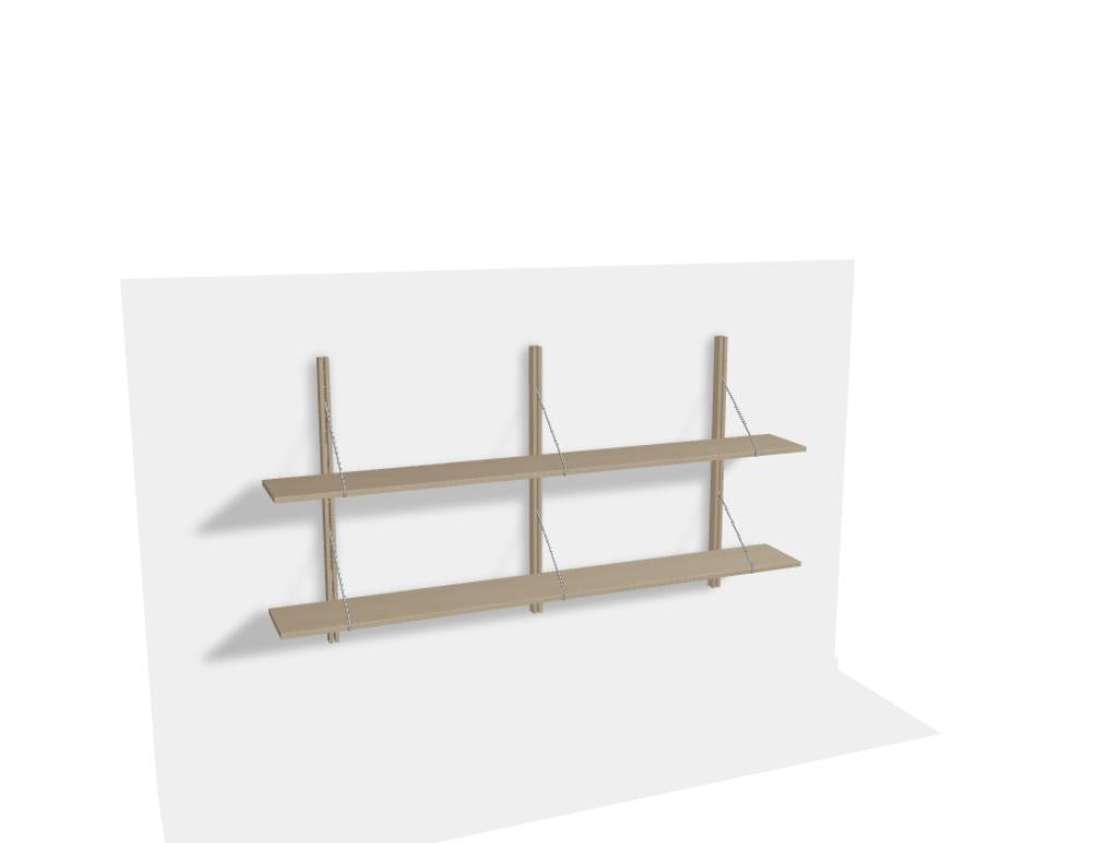 Rodd RDD1019 - Regal in Eiche Natur präsentiert im Onlineshop von KAQTU Design AG. Standregal ist von Tamo