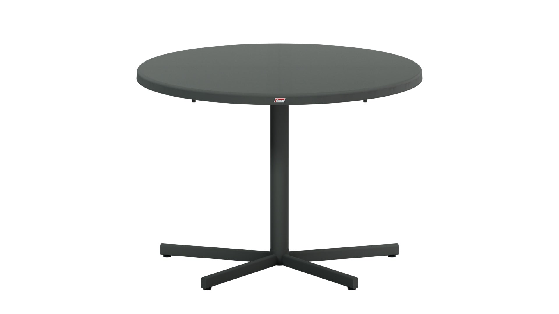 Moderner klappbarer Gartentisch aus robustem Glasfaser, Ø 100 cm, perfekt für entspannte Stunden im Freien, ideal für kleine Gärten und Balkone.
