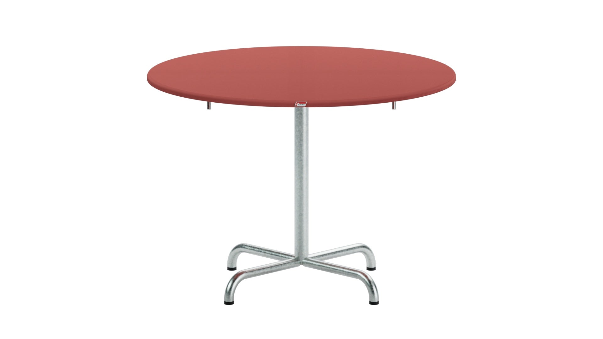 Eleganter klappbarer Gartentisch aus Glasfaser mit einem Durchmesser von 100 cm, ideal für Garten und Terrasse, robust und pflegeleicht.