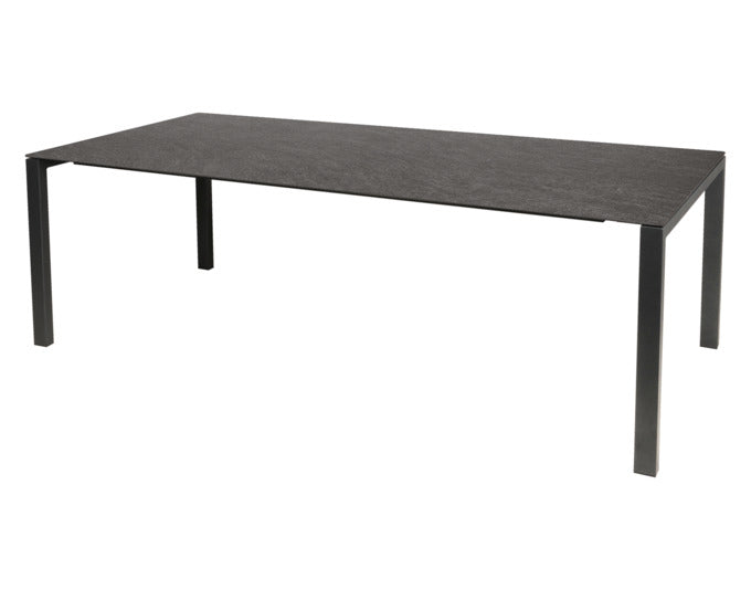 Hochwertiger, ausziehbarer Luzern Glasfaser-Gartentisch (220/280x100 cm), wetterfest, robust, pflegeleicht und stilvoll – perfekt für Garten, Balkon und Terrasse.
