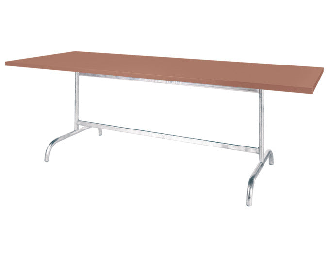 Eleganter klappbarer Gartentisch aus Metall, 180x90 cm, perfekt für Outdoor-Bereiche. Wetterbeständig und praktisch für jeden Anlass.