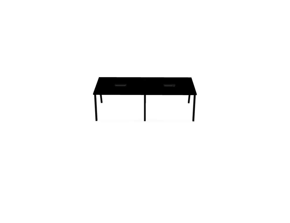 Ogi W SW112E2 - Konferenztisch mit Holzbeinen in Honigeiche präsentiert im Onlineshop von KAQTU Design AG. Konferenztisch ist von Mdd