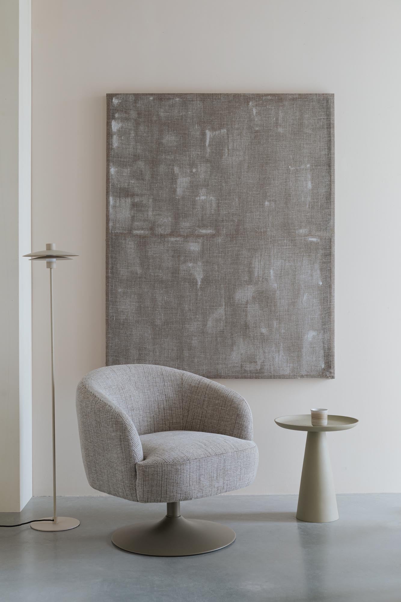 Eleganter Drehsessel Renate von White Label Living, ideal für moderne Wohnräume – vereint Komfort und stilvolles Design in einem.