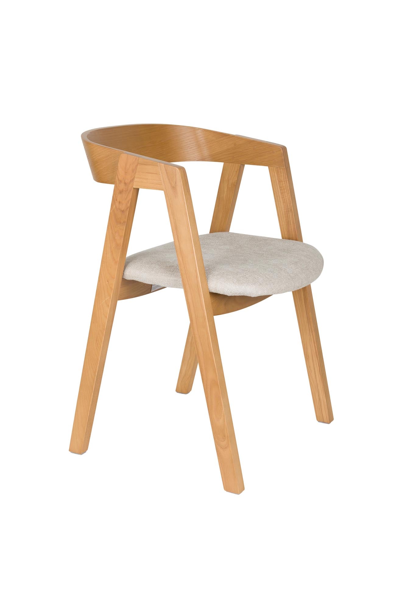 Stuhl Mads in Natur präsentiert im Onlineshop von KAQTU Design AG. Stuhl ist von Zuiver