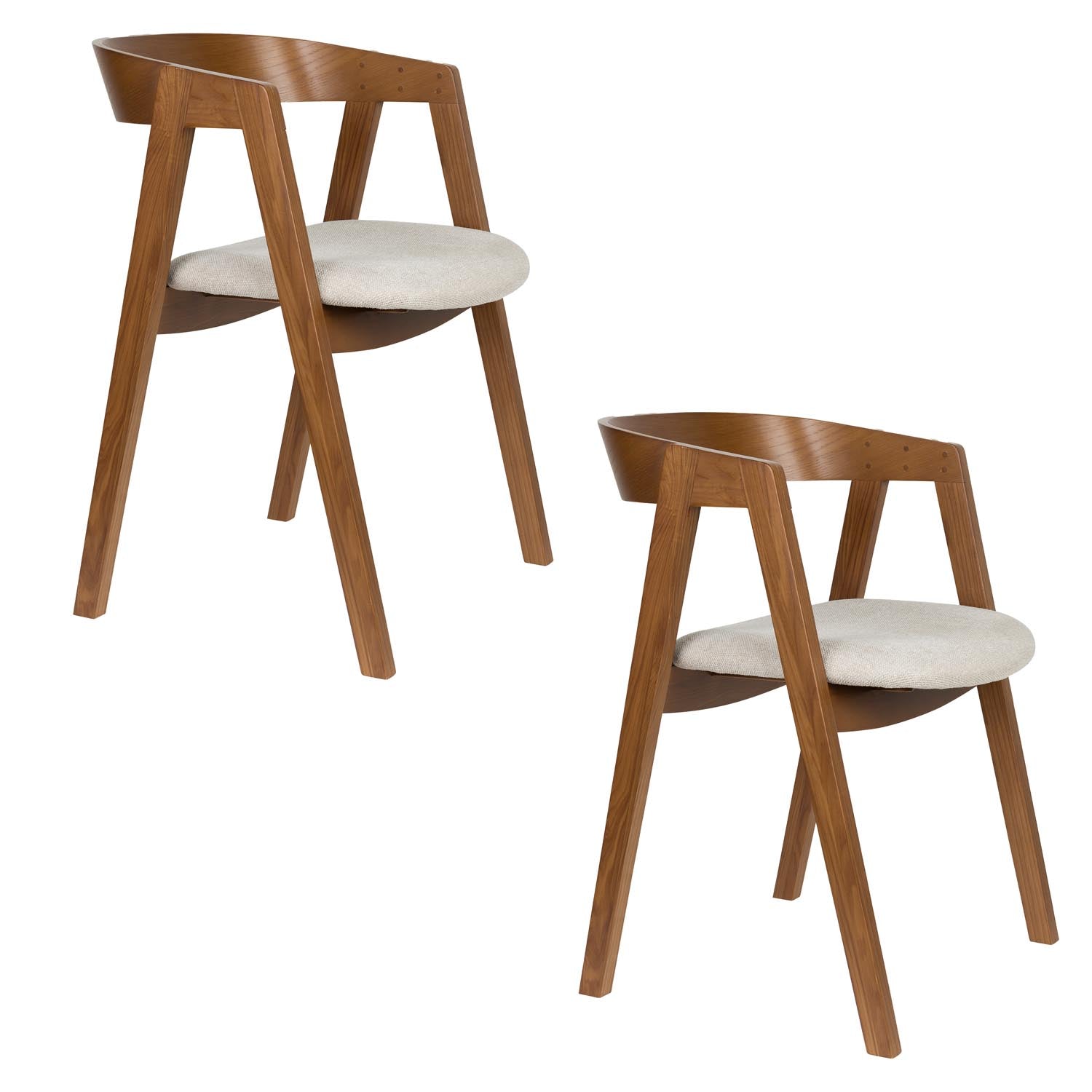 Der Stuhl Mads von Zuiver vereint modernes Design mit hochwertigem Eschenholz und bietet eine perfekte Kombination aus Stil und Bequemlichkeit.