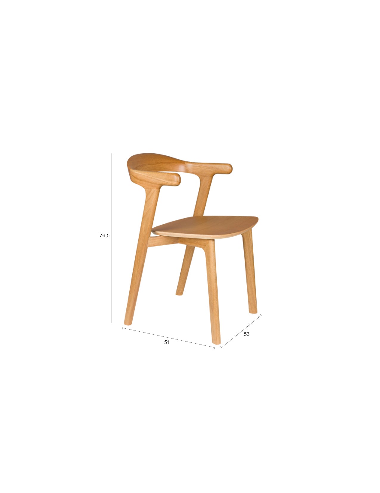 Eleganter Northwood Stuhl von Zuiver, der durch seine schlichte Form und hochwertige Verarbeitung besticht und jedem Raum Stil verleiht.