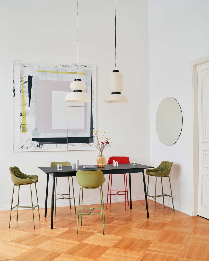 Baltic Basic BL1P5H - Barhocker in Grün präsentiert im Onlineshop von KAQTU Design AG. Outdoor-Barstuhl ist von Mdd