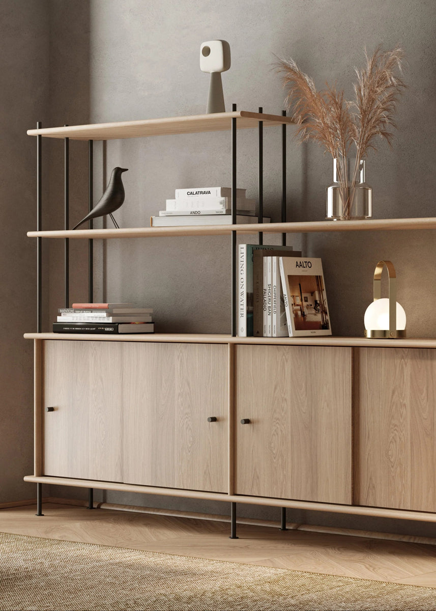 Bava BV10P1 - Holz-Halbregal in Eiche Natur präsentiert im Onlineshop von KAQTU Design AG. Standregal ist von Tamo