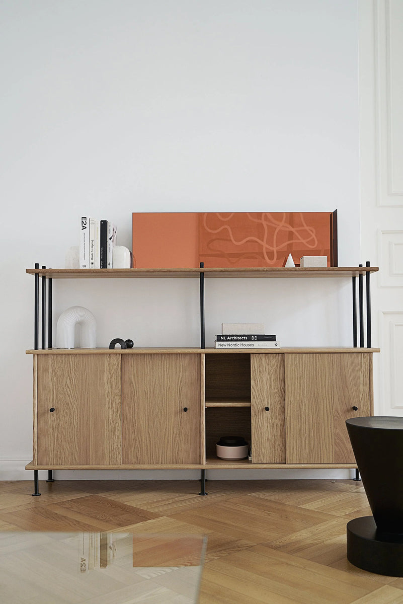 Bava BV20P31 - Holz-Halbregal in Eiche Natur präsentiert im Onlineshop von KAQTU Design AG. Standregal ist von Tamo