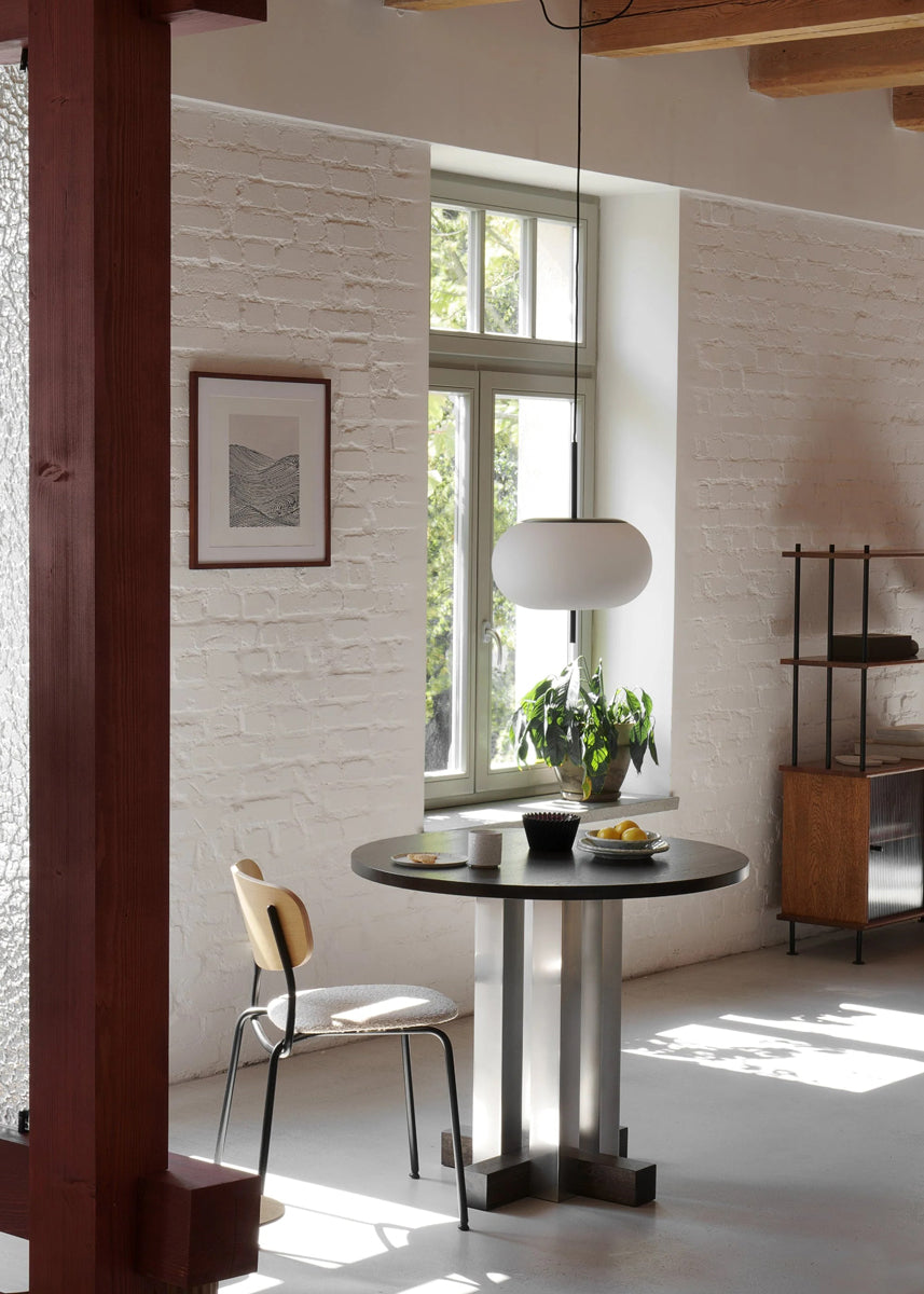 Cruz CRZ90 - Cafeteriatisch in Eiche-Ebenholz präsentiert im Onlineshop von KAQTU Design AG. Esstisch ist von Tamo