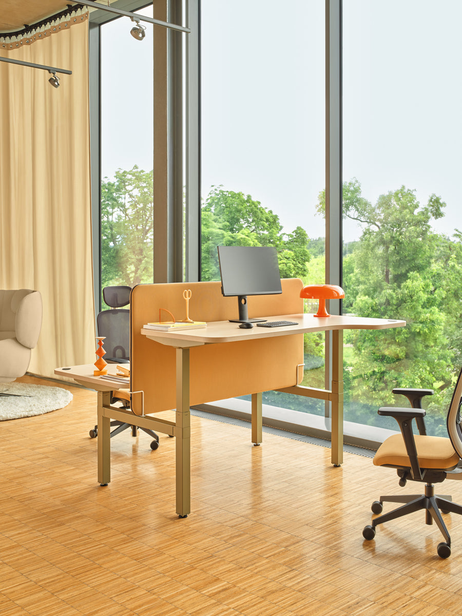Sonic ZPS610 - Akustikpaneele für Schreibtische in Gelb präsentiert im Onlineshop von KAQTU Design AG. Paneele ist von Mdd
