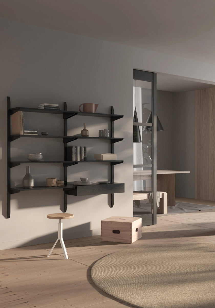 Noki NKI247D - Holzfachboden in Eiche Natur präsentiert im Onlineshop von KAQTU Design AG. Wandregal ist von Tamo