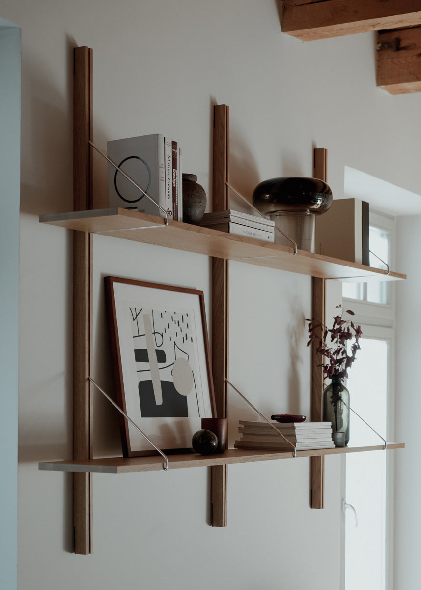 Rodd RDD01 - Regal in Eiche Natur präsentiert im Onlineshop von KAQTU Design AG. Standregal ist von Tamo