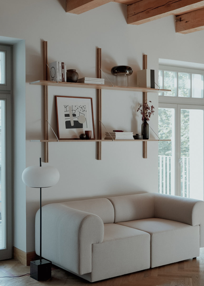 Rodd RDD1819 - Regal in Eiche Natur präsentiert im Onlineshop von KAQTU Design AG. Standregal ist von Tamo
