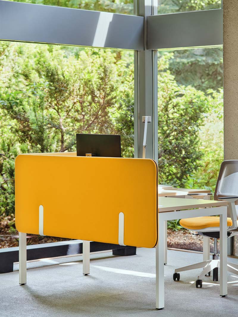Sonic Drive ZPS836 - Akustikpaneele für Schreibtische in Gelb präsentiert im Onlineshop von KAQTU Design AG. Schreibtisch ist von Mdd