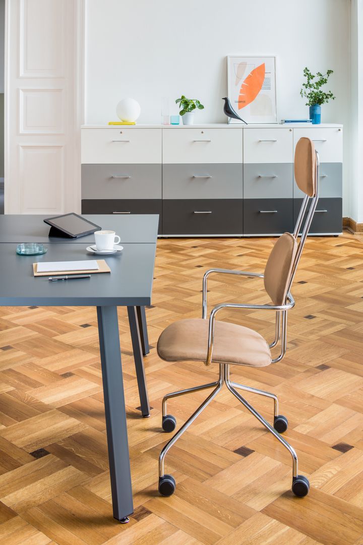 Ogi A Bench BAG0216 - Doppelschreibtisch in Honigeiche präsentiert im Onlineshop von KAQTU Design AG. Schreibtisch ist von Mdd