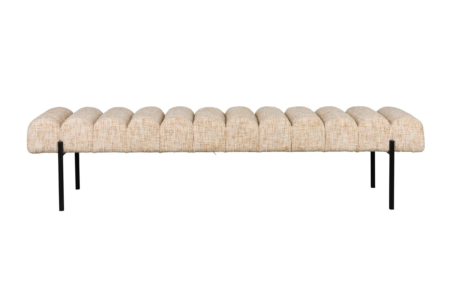 Stilvolle Bank Jethro von White Label Living, perfekt für jedes Zuhause, vereint Komfort und modernes Design in einem hochwertigen Möbelstück.