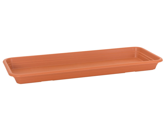 Robuster Untersetzer in lebhaftem Supergrün von EBERTSANKEY, perfekt für Blumenkästen. Maße: 40x15x3 cm, schützt Oberflächen und unterstützt Pflanzen.