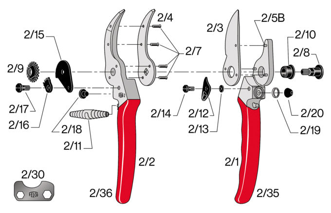Entdecken Sie die FELCO Baumschere Modell 2 – Ihr zuverlässiger Partner für präzise Schneidarbeiten im Garten. Hochwertig und ergonomisch!