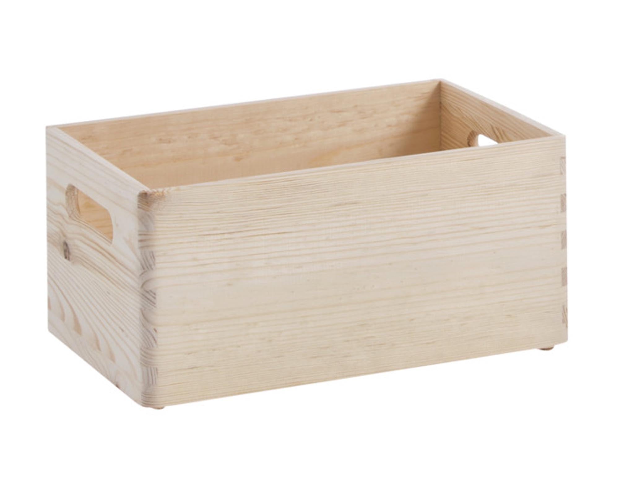 Praktische ZELLER Aufbewahrungskiste aus Kiefernholz (30x20x15 cm) – vielseitig einsetzbar für eine ordentliche und stilvolle Aufbewahrung.