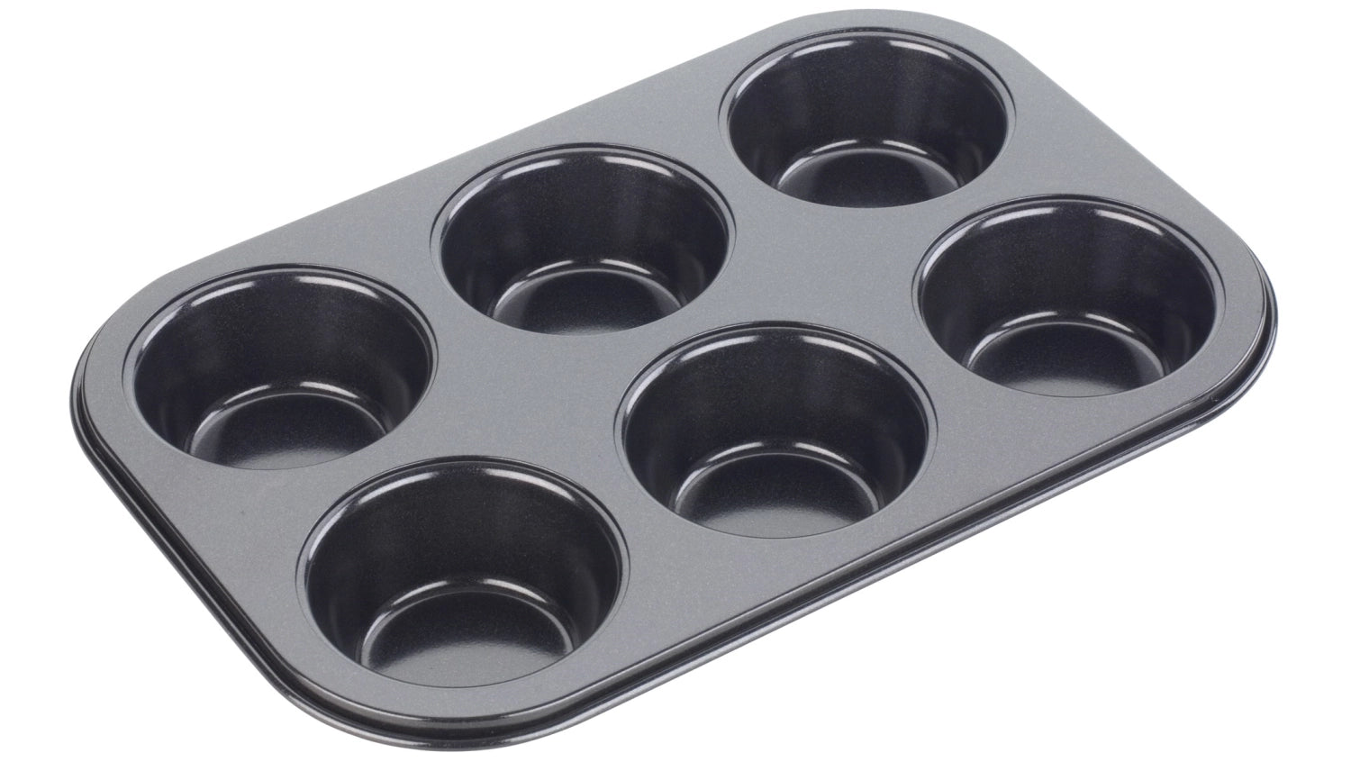Backform für 6 Muffins von Tala, 26.5x18x3cm, mit Antihaftbeschichtung für perfekte Muffins und einfache Reinigung.