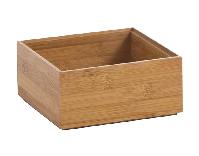 ZELLER Ordnungsbox aus Bambus, 15x15x7 cm, ideal zur Aufbewahrung von Kleinigkeiten im Haushalt, präsentiert von ZELLER PRESENT.