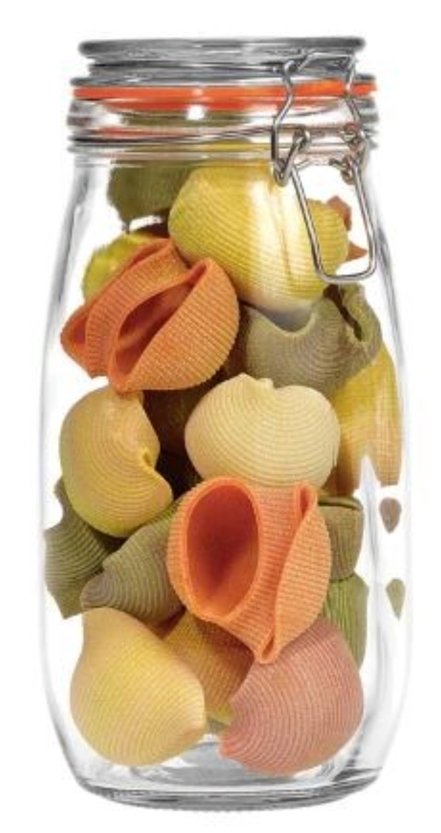 Transparentes Aufbewahrungsglas mit Bügelverschluss von Tala, 1.55l, ideal für die Lagerung von Lebensmitteln und Vorräten.