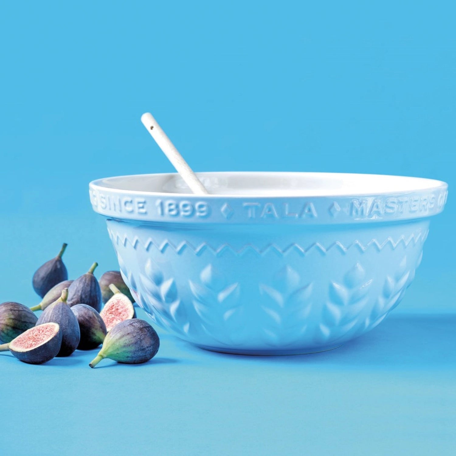 Tala Rührschüssel in Blau mit elegantem Corn Design, 30 cm aus hochwertigem Steingut, ideal für die moderne Küche.