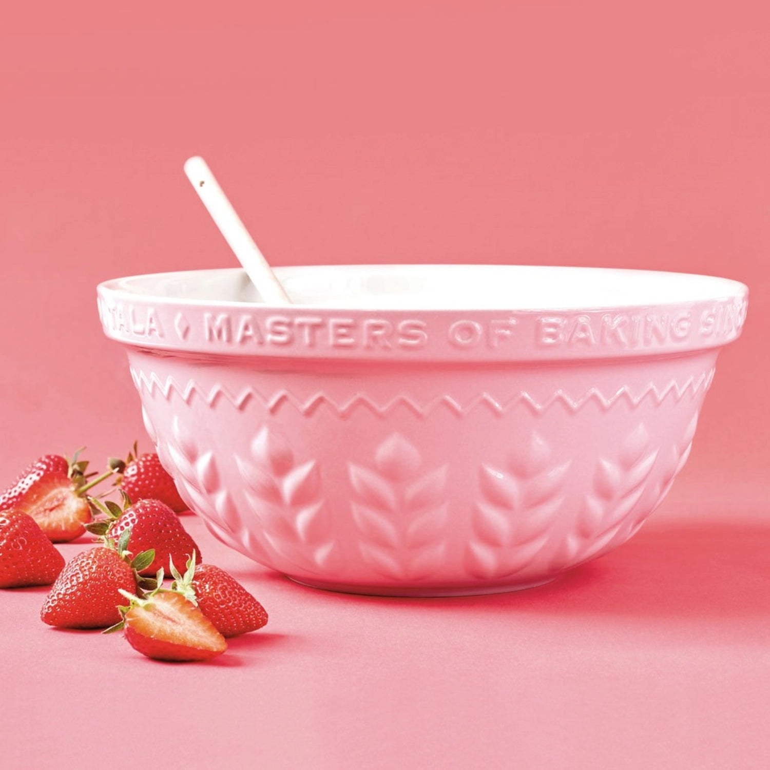Tala pink Corn Design Rührschüssel aus Steingut, 30 cm, ideal zum Mischen und Servieren, mit ansprechendem, buntem Design.