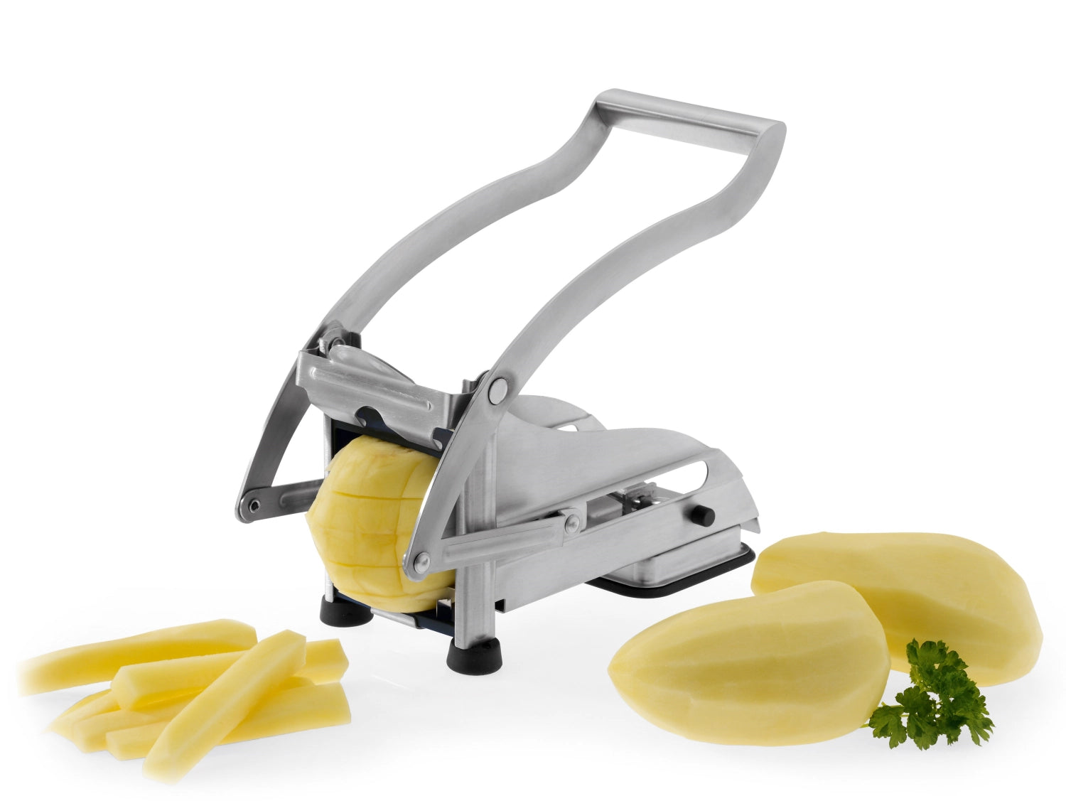 Pommesschneider Pomfri-Perfekt von Westmark, 25x10x13cm, ideal für perfekte Pommes frites, robustes Design für einfache Handhabung in der Küche.
