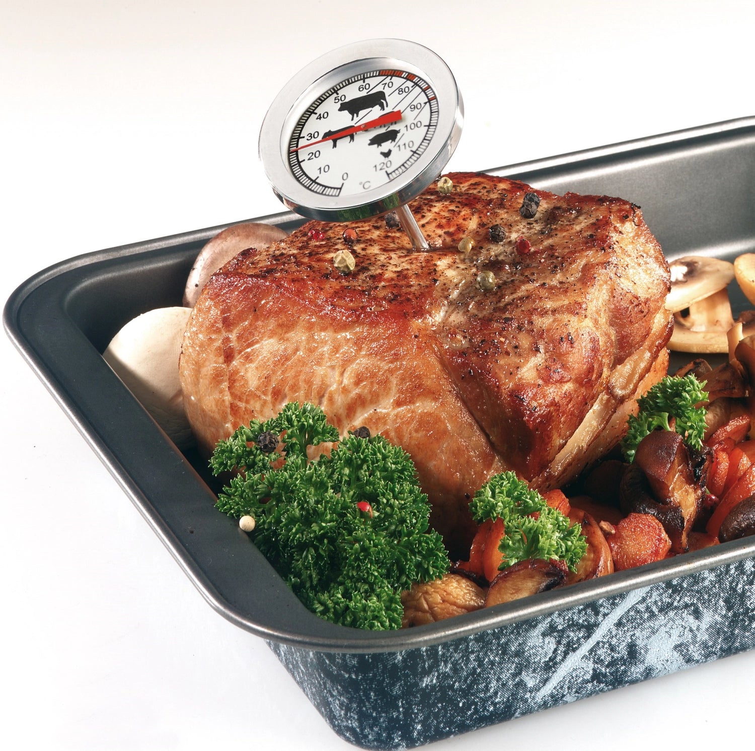 Hochwertiges Grillthermometer von Westmark, 14.5x5.5x5.5cm, für exakte Temperaturmessung beim Grillen und Braten, langlebig und einfach zu bedienen.
