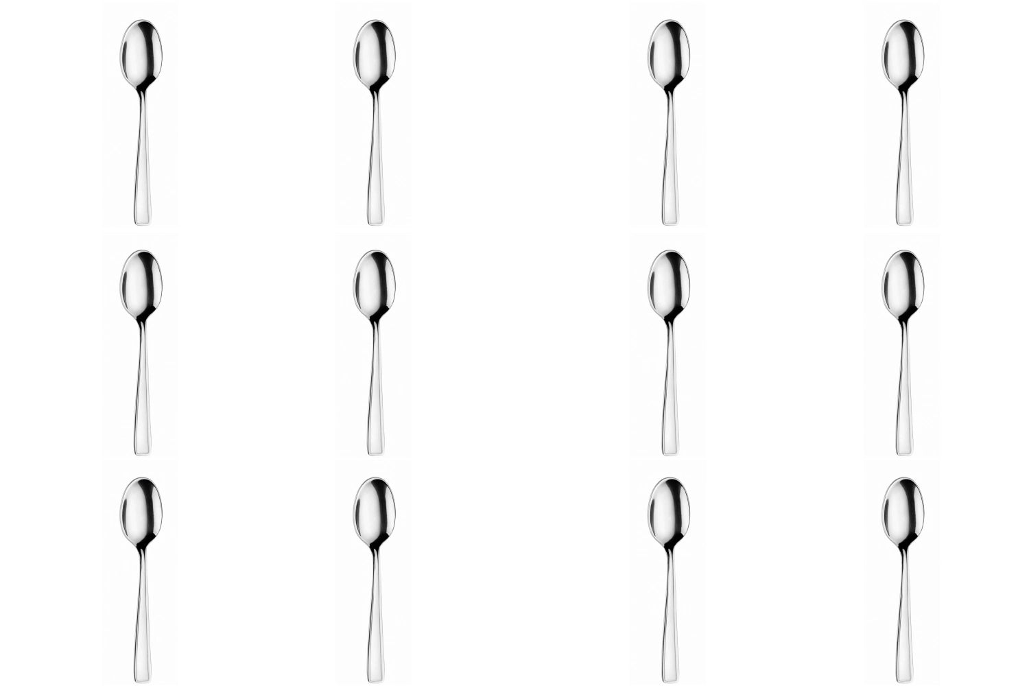 Stilvolles 12-teiliges Set Beta Dessertlöffel (17,9 cm) von Pintinox, ideal für Desserts und besondere Anlässe, vereint Eleganz und Qualität.