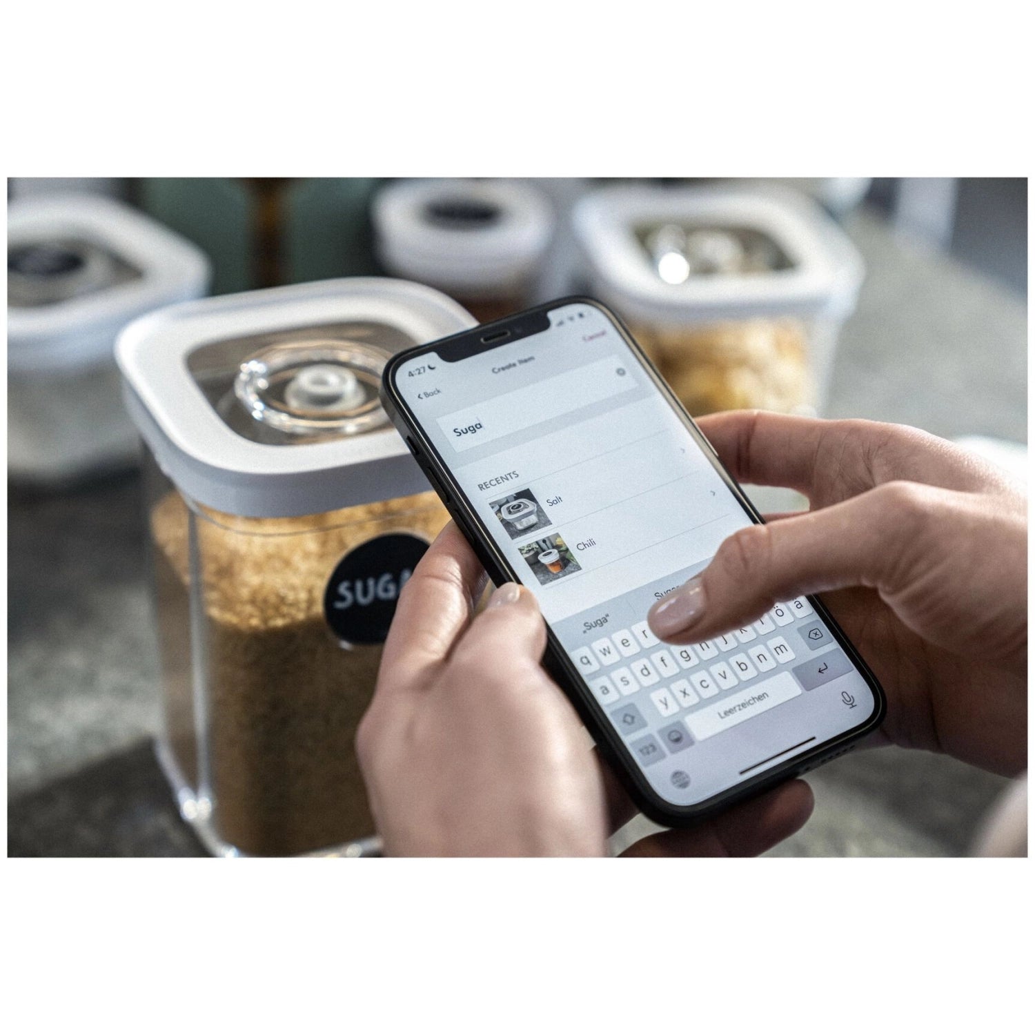 Vielseitiges 5-teiliges CUBE Box Set von Zwilling für effektives Vakuumieren und optimale Frische von Lebensmitteln, platzsparend und funktional.