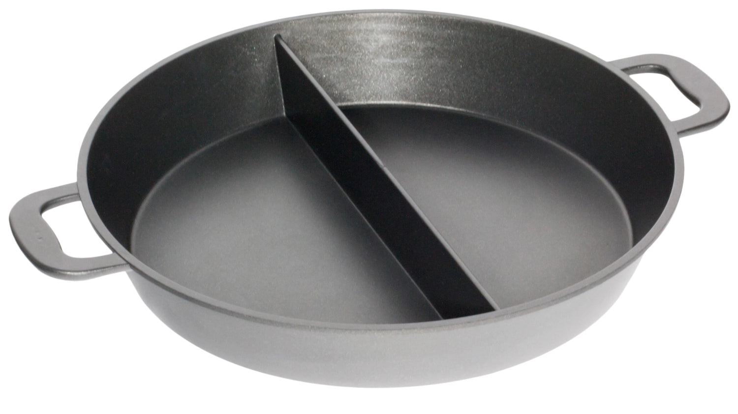 Grossraumpfanne D80cm, H10cm mit Steg in Silber präsentiert im Onlineshop von KAQTU Design AG. Bratpfanne ist von AMT