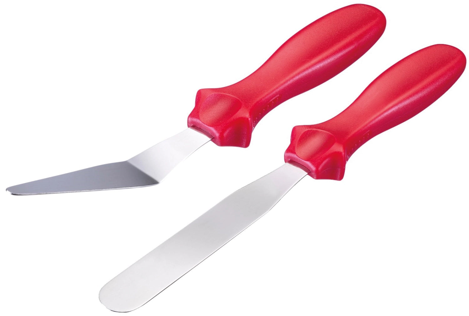 Praktisches 2er Set Pâtisserie-Paletten von Westmark, ideal zum Dekorieren und Servieren von Backwaren, aus hochwertigem Material.