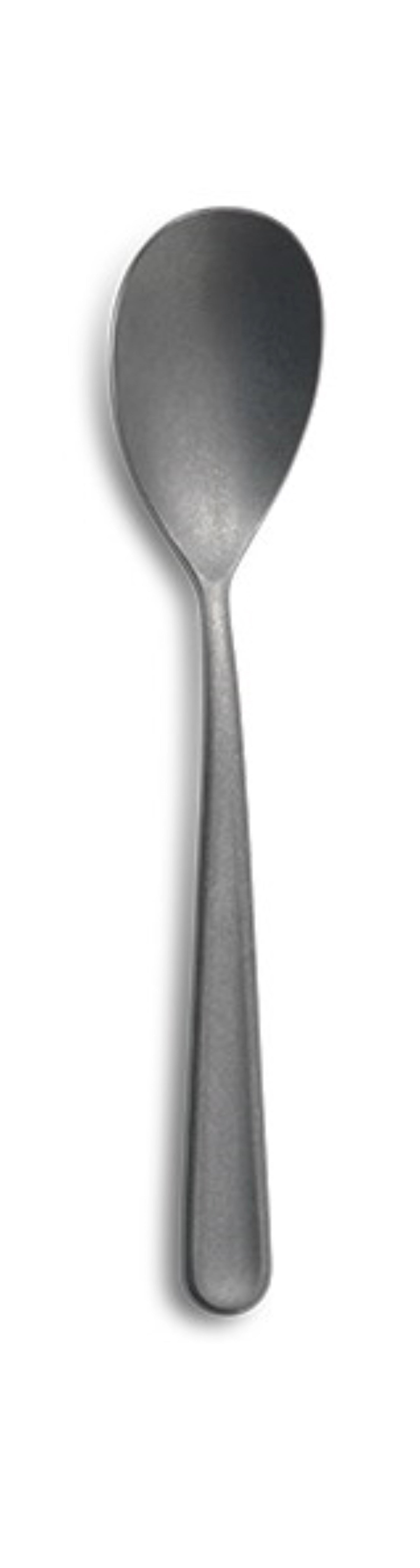 Rundes ELHO Pflanzengefäß Loft Urban in Anthrazit, Ø 25 cm, Höhe 22 cm, ideal für Outdoor-Pflanzen und stilvolle Gartengestaltung.